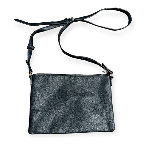 Forever 21 Small Black Crossbody Bag Vegan Leather Purse 8 1/2