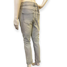 Load image into Gallery viewer, Women's Distressed Weekend Slim Fit Light Blue Cropped Jeans