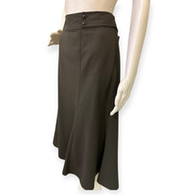 Load image into Gallery viewer, 600 West Elegant Olive Green Midi Skirt