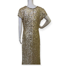 Load image into Gallery viewer, Primavera Couture Elegant Gold Sequin Evening Gown