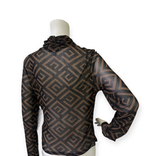 Load image into Gallery viewer, Geometric Patterned Sweet Rain Sheer Top