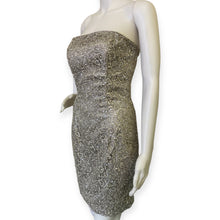 Load image into Gallery viewer, Jessica McClintock Strapless Sliver Sequins Dress