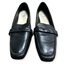 Load image into Gallery viewer, Vince Camuto Black Leather Loafers for Women