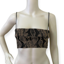 Load image into Gallery viewer, Capricorn Nude Snakeskin Top
