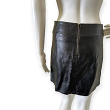 Load image into Gallery viewer, The Impeccable Pig Black Leather Skirt