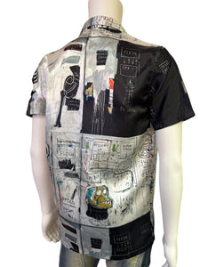 Like BASQUIAT Skull Button Down