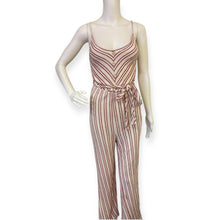 Load image into Gallery viewer, Caution To The Wind Striped Wide leg Jumpsuit