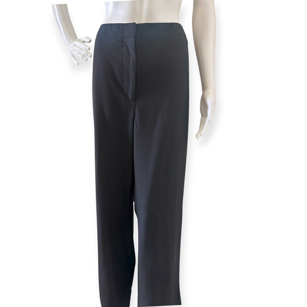 Talbots Black Wide-Leg Trousers