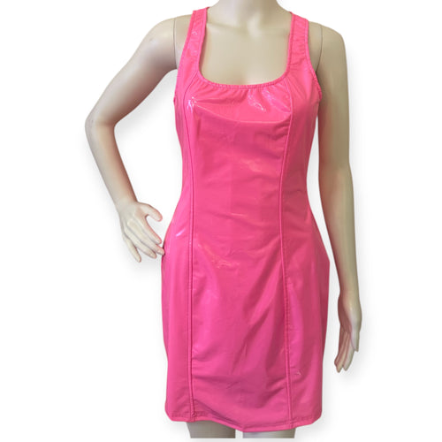 Barbie Sleek Pink Women Latex Dress