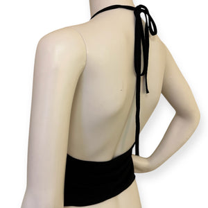 Black Halter Neck Top