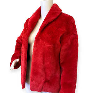 Vintage Guess Jeans Glamour Fur Coat