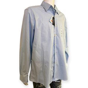 Claiborne Promise Blue Wrinkle Free Slim Fit Shirt