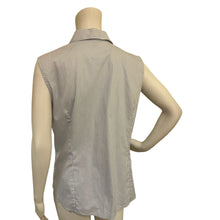 Load image into Gallery viewer, Easy-Care Sleeveless Button-Up Shirt
Size: Large 
Brand: Jones New York 
Material: 100% Cotton 
Care: Machine Wash 
Condition: Great, No Flaws