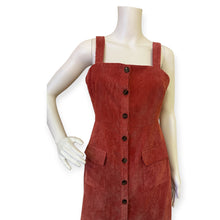 Load image into Gallery viewer, Nasty Gal Rust Button-Down Corduroy Dress