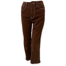 Load image into Gallery viewer, Classic Brown Stitched Flare Women's Jeans
