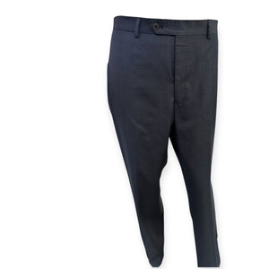 Men's Navy Dress Pants Modern Fit Wool Blend Suit Pants