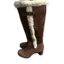 Load image into Gallery viewer, Lauren by Ralph Lauren Rosella Boots Brown Shearling-Lined Knee-High Boots