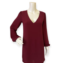 Load image into Gallery viewer, Elegant Burgundy Abbeline Women&#39;s Tunic Dress