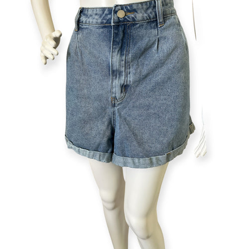 High-Waisted Denim Shorts