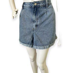 High-Waisted Denim Shorts