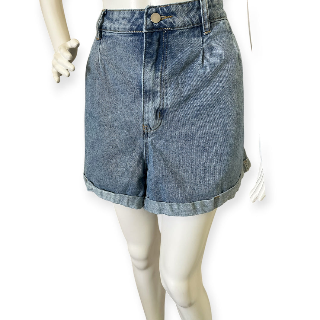 High-Waisted Denim Shorts