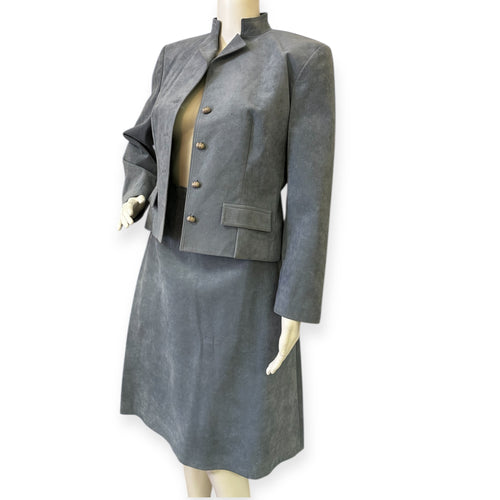 Vintage Roth-Le Cover Ultra Suede Blazer Jacket Skirt Set