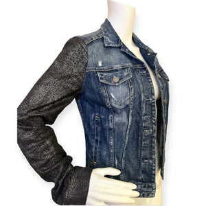 Denim Metallic Jacket