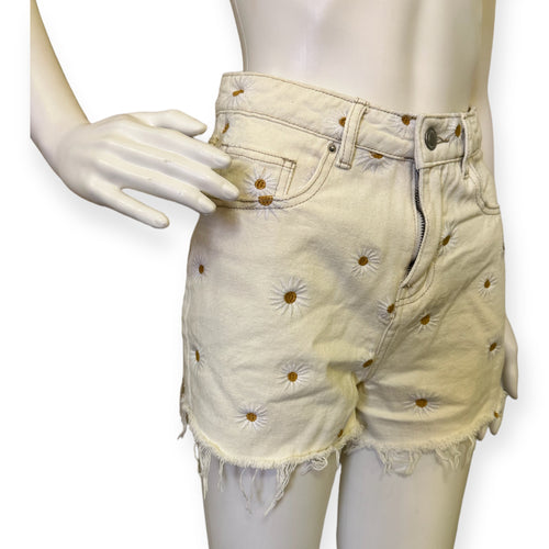 SunFlower Khaki & Blue Denim Shorts