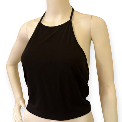 Black Halter Neck Top