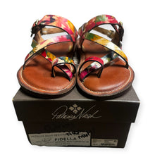 Load image into Gallery viewer, Patricia Nash Fidella Floral Leather Sandals