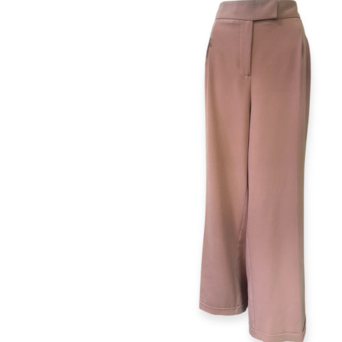 Elegant Women's Blush Wide-Leg Pants