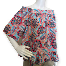 Load image into Gallery viewer, Crown &amp; Ivy 3/4 Sleeve Printed Peasant Top