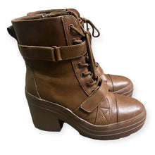 Load image into Gallery viewer, Limelight Women&#39;s Jazzie Brown Lace Up Zipper Platform Boots