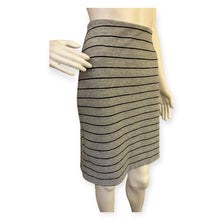 Load image into Gallery viewer, Banana Republic Gray Striped Skirt