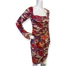 Load image into Gallery viewer, Nicholas Floral Ruched Long Sleeve Bodycon Dress