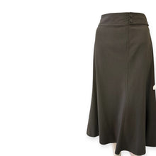 Load image into Gallery viewer, 600 West Elegant Olive Green Midi Skirt