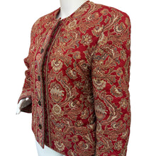 Load image into Gallery viewer, Vera Bradley Quilted Lined Jacket Medium Red Windsor Pattern