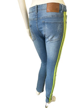 Load image into Gallery viewer, Neon Green Reflector Jeans