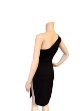 Load image into Gallery viewer, PrettyLittleThing Black One-Shoulder Bodycon Dress