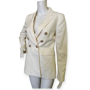 Ivory Loft Double Breast Blazer