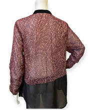 Load image into Gallery viewer, Mesh Button-Down Blouse