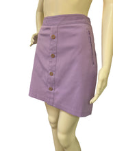 Load image into Gallery viewer, Lavender Button Pocket Mini Skirt