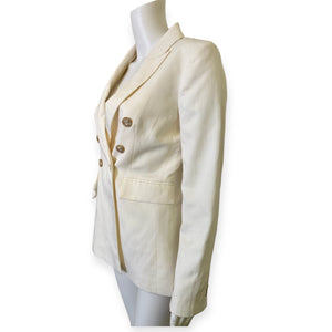 Ivory Loft Double Breast Blazer