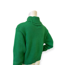 Load image into Gallery viewer, Green Turtleneck Sweater