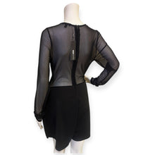 Load image into Gallery viewer, Blurred Lines Mesh Romper