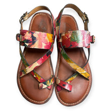 Load image into Gallery viewer, Patricia Nash Fidella Floral Leather Sandals