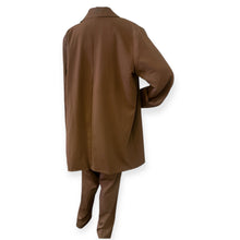 Load image into Gallery viewer, Elegant Brown Oversized suit jacket Pantsuit