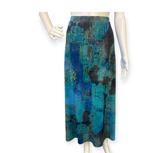 Jones Studio Blue Abstract Maxi Skirt