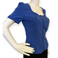 Load image into Gallery viewer, Bebe Zip Up Blouse