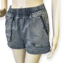 Load image into Gallery viewer, Women's Aerie Washed Denim Elastic Waist Shorts